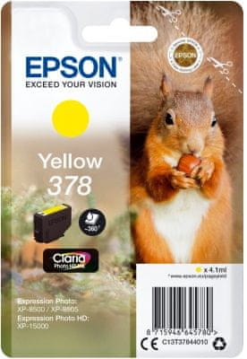 Epson Singlepack rumeno črnilo 378 Claria Photo HD