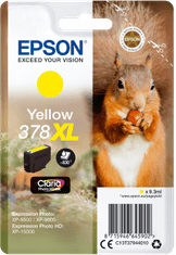 Epson eno pakiranje rumenega črnila 378 XL Claria Photo HD