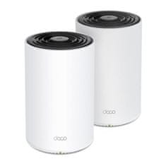 TP-Link Usmerjevalnik WiFi Deco PX50(2-pack) AX3000 + G15000, WiFi 6E, 1x 2.5GLAN, 2x GLAN / 574Mbps 2.4GHz/ 2402Mbps 5GHz