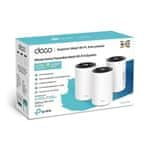 TP-Link Usmerjevalnik WiFi Deco PX50(3-pack) AX3000 + G15000, WiFi 6E, 1x 2.5GLAN, 2x GLAN / 574Mbps 2.4GHz/ 2402Mbps 5GHz