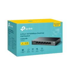 TP-Link Stikalo LS106LP 2x LAN, 4x LAN s PoE, 41W