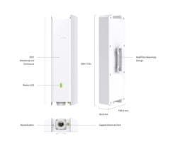 TP-Link Usmerjevalnik WiFi EAP623-Outdoor HD zunanji AP, 1x GLAN, 2,4/5 GHz, AX1800, SDN omada