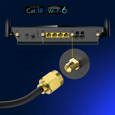 Cudy AX1800 Wi-Fi 6 Mesh 4G/LTE Cat18 Gigabitni usmerjevalnik (LT18_EU)