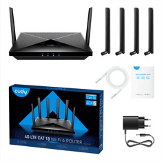 Cudy AX1800 Wi-Fi 6 Mesh 4G/LTE Cat18 Gigabitni usmerjevalnik (LT18_EU)