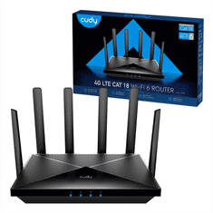 Cudy AX1800 Wi-Fi 6 Mesh 4G/LTE Cat18 Gigabitni usmerjevalnik (LT18_EU)