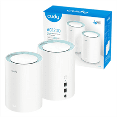 Cudy AC1200 Wi-Fi Mesh System Gigabit, komplet 2 (M1300(2-Pack))