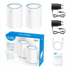 Cudy AC1200 Wi-Fi mesh sistem, komplet 2 (M1200(2 paketa))