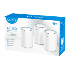 Cudy AC1200 Wi-Fi Mesh System Gigabit, komplet 3 (M1300(3-Pack))