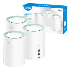 Cudy AC1200 Wi-Fi Mesh System Gigabit, komplet 3 (M1300(3-Pack))