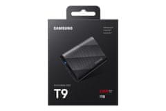 Samsung 1TB zunanji SSD T9, črn