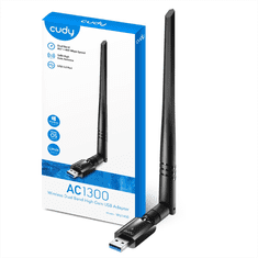 Cudy AC1300 Wi-Fi USB 3.0 omrežna kartica, ext. antena (WU1400)