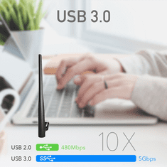 Cudy AC1300 Wi-Fi USB 3.0 omrežna kartica, ext. antena (WU1400)