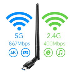 Cudy AC1300 Wi-Fi USB 3.0 omrežna kartica, ext. antena (WU1400)