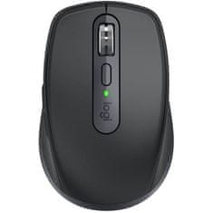 Logitech MX Anywhere 3S miška - brezžična/bluetooth/temno polje/6 gumbov/8000dpi/usb-c/tiho/grafitna