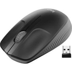 Logitech LOGITECHova brezžična miška M190, oglje