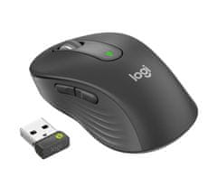 Logitech Signature M650 za poslovno/uradno rabo/laser/desna roka/4.000 DPI/USB+BT/grafit