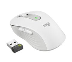 Logitech Signature M650/Office/Laser/Right-handed/4,000 DPI/USB+BT/White