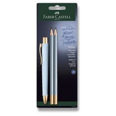 Faber-Castell Pisalo Poly Ball Urban Gold set, 3 kosi, nebesno modra