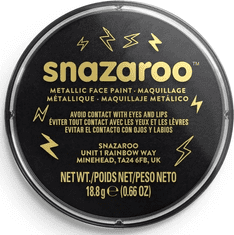 Snazaroo barva za obraz Metallic Black (Electric Black) 18ml