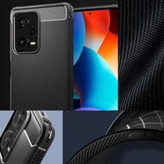 Spigen Spigen Rugged Armor zaščitni ovitek za telefon Xiaomi Redmi Note 12 Pro+ Plus 5G Matte Black