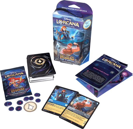 Ravensburger Disney Lorcana: Uršulina vrnitev - začetni komplet Sapphire & Steel