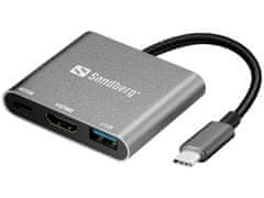 Sandberg Sandberg USB-C Mini Dock HDMI+USB