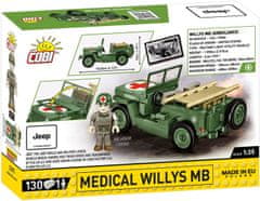 Cobi 2295 II WW Ambulance Willys MB D-DAY, 1:35, 130 k, 1 f