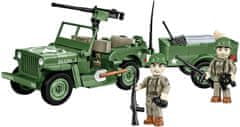 Cobi 2297 II WW Willys MB s prikolico D-DAY, 1:35, 200 KM, 2 f