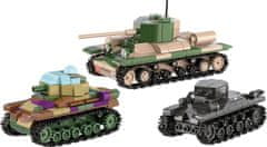 Cobi 2740 3 tanki: Panzer I, Valentine IX, Renault R, 1:35, Muzej tankov, Les Blindes v Saumurju, DPM, 620 k