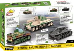 Cobi 2740 3 tanki: Panzer I, Valentine IX, Renault R, 1:35, Muzej tankov, Les Blindes v Saumurju, DPM, 620 k