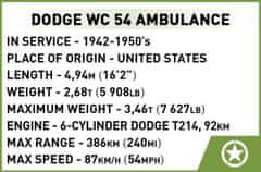 COBI 2257 II WW Dodge WC 54 ambulanta D-DAY, 1:35, 293 k, 1 f