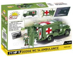 COBI 2257 II WW Dodge WC 54 ambulanta D-DAY, 1:35, 293 k, 1 f