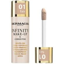 Dermacol Dermacol - Infinity Multi-Use Super Coverage Waterproof Touch - Vysoce krycí make-up a korektor 20 g 