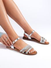 Amiatex Ženski sandal 108977, Srebrny, 38