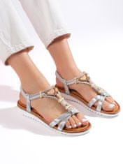 Amiatex Ženski sandal 109011, Srebrny, 36