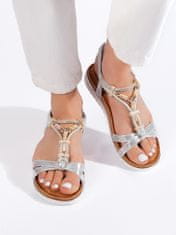 Amiatex Ženski sandal 109011, Srebrny, 36