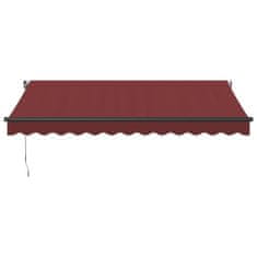 Vidaxl Ročno zložljiva tenda z LED bordo 350x250 cm