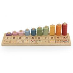 Viga Toys VIGA PolarB Leseni števni sortirnik Učenje številk Montessori