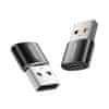 Joyroom Adapter USB moški-ženska tip C (2 kosa) Joyroom S-H152 (črn)