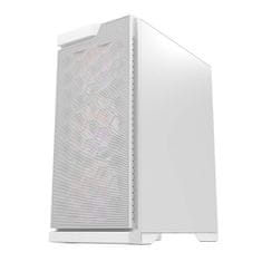 darkFlash Računalniško ohišje Darkflash DK361 + 4 ventilatorji (belo)