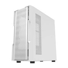 NEW Računalniško ohišje Darkflash DK431 + 4 ventilatorji (belo)