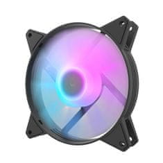 NEW Komplet računalniških ventilatorjev Darkflash C6, RGB, 3v1 120x120 (črn)