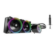 NEW Vodno hlajenje za PC AiO Darkflash TR240 RGB 2x 120x120 (črno)