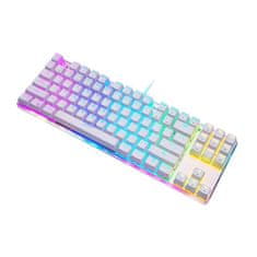 NEW Mehanska gaming tipkovnica Motospeed K87S RGB (bela)