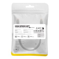 BASEUS Baseus Cat 7 UTP Ethernet RJ45 Cable Flat 1,5 m črna