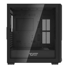 darkFlash Računalniško ohišje Darkflash DF2100 + 4 ARGB ventilatorji (črno)