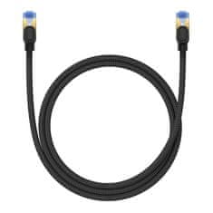 BASEUS Pleteni omrežni kabel cat.7 Baseus Ethernet RJ45, 10Gbps, 1m (črn)