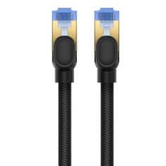 BASEUS Pleteni omrežni kabel cat.7 Baseus Ethernet RJ45, 10Gbps, 1m (črn)