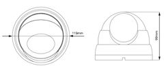 Avtech Komplet kamer 1x NVR AVH1109 in 8x 2MPX Motorzoom IP Dome kamera DGM2443SVSE + 8x UTP kabel 1x RJ45 - 1x RJ45 Cat5e 15m!