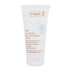 Ziaja Kids Sunscreen Face Cream SPF50 vodoodporna krema za zaščito obraza pred soncem 50 ml za otroke